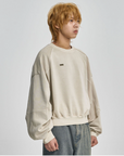 Vintage Panel Cropped Sweatshirt