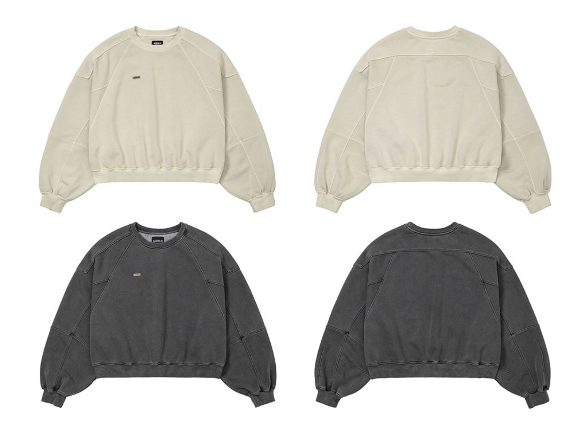 Vintage Panel Cropped Sweatshirt