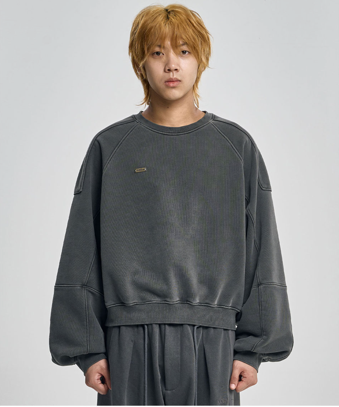 Vintage Panel Cropped Sweatshirt