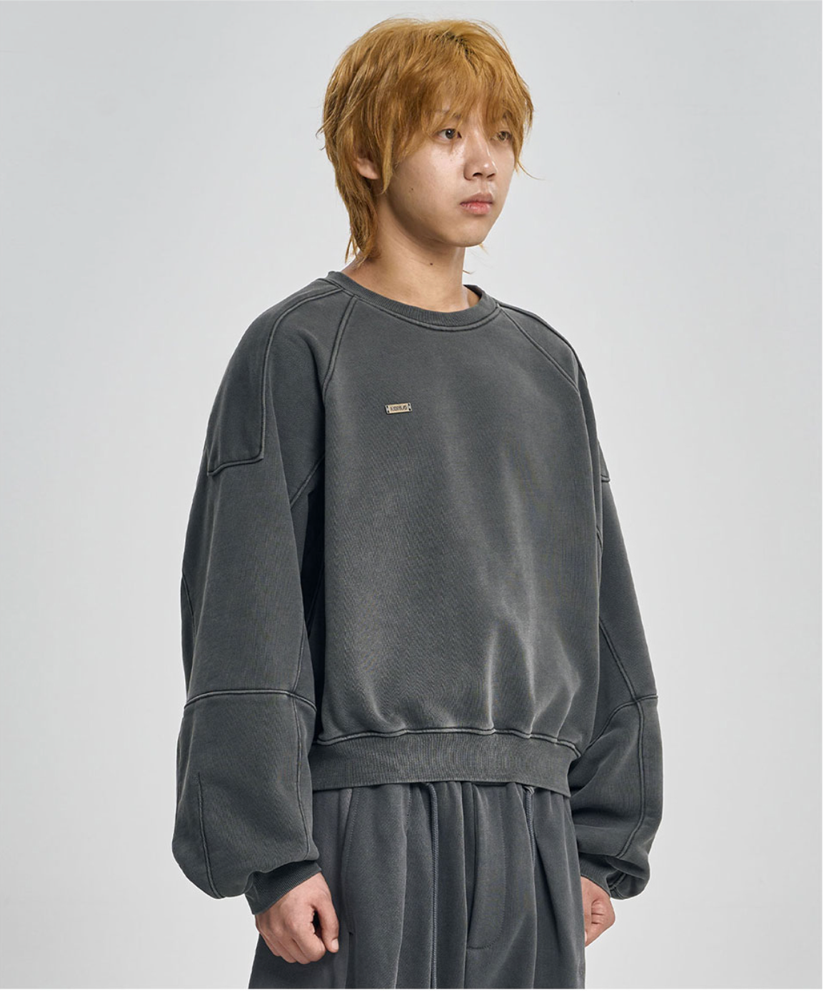 Vintage Panel Cropped Sweatshirt